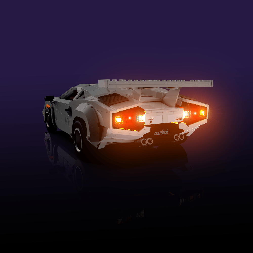 Desktrim™ | Light Kit for LEGO® Lamborghini Countach 5000 Quattrovalvole