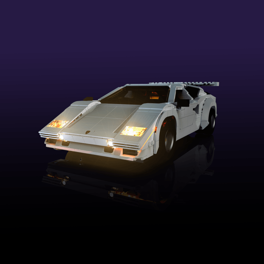 Desktrim™ | Light Kit for LEGO® Lamborghini Countach 5000 Quattrovalvole