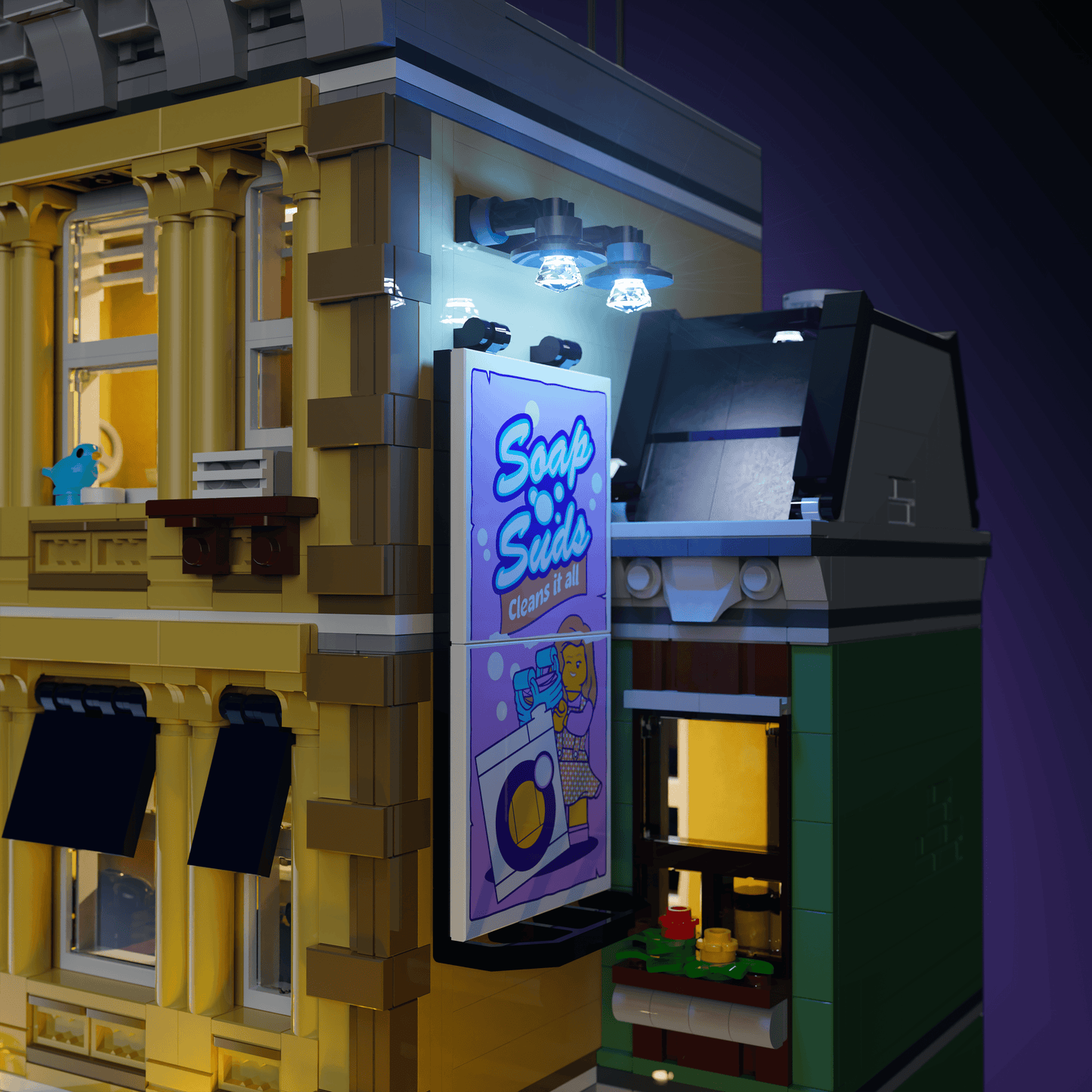 Desktrim™ | Light Kit for LEGO® Police Station