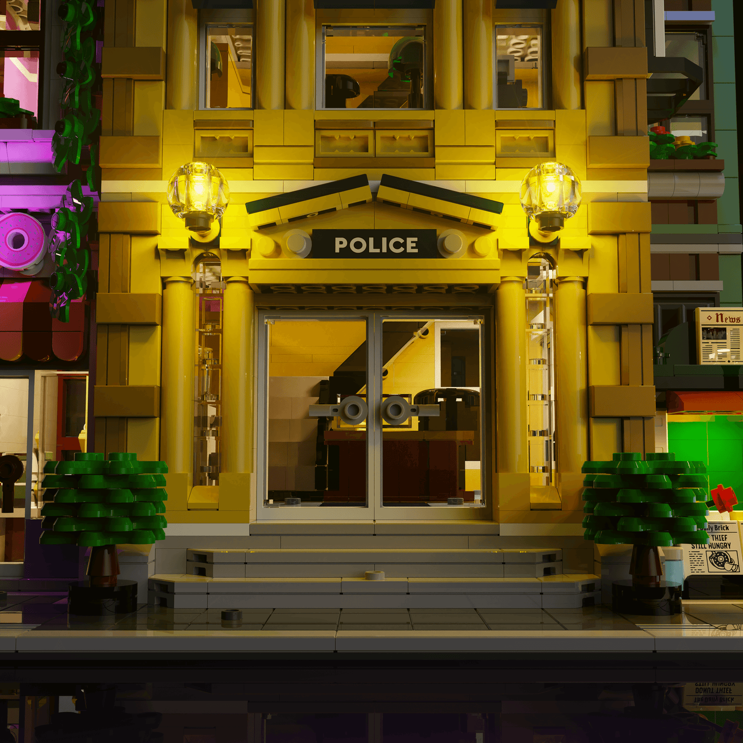 Desktrim™ | Light Kit for LEGO® Police Station