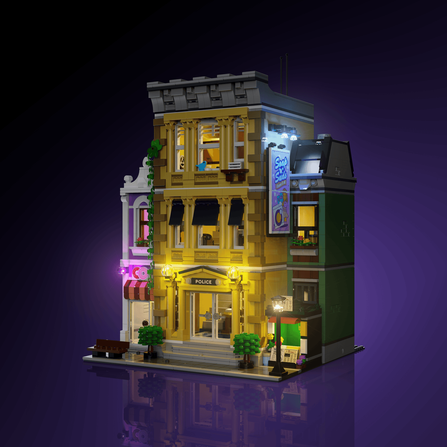 Desktrim™ | Light Kit for LEGO® Police Station
