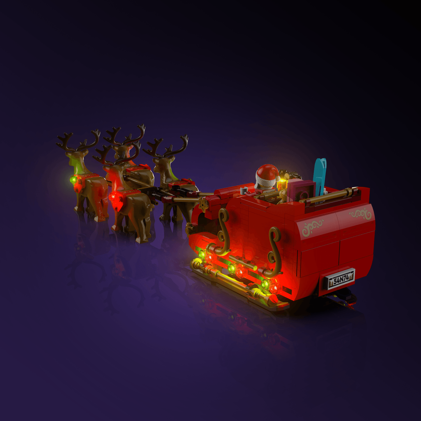 Desktrim™ | Light Kit for LEGO® Santa's Sleigh