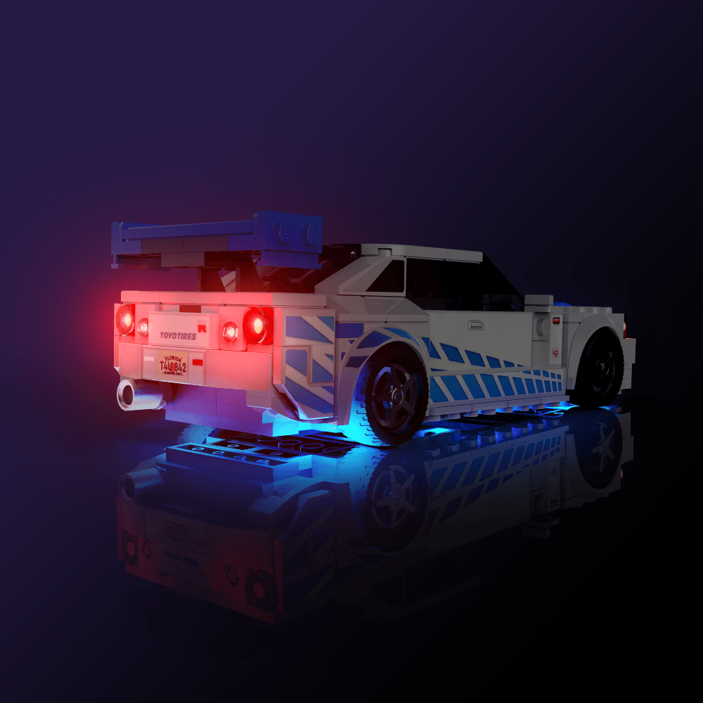 Desktrim™ | Light Kit for LEGO® Speed Champions 2 Fast 2 Furious Nissan Skyline GT-R (R34)
