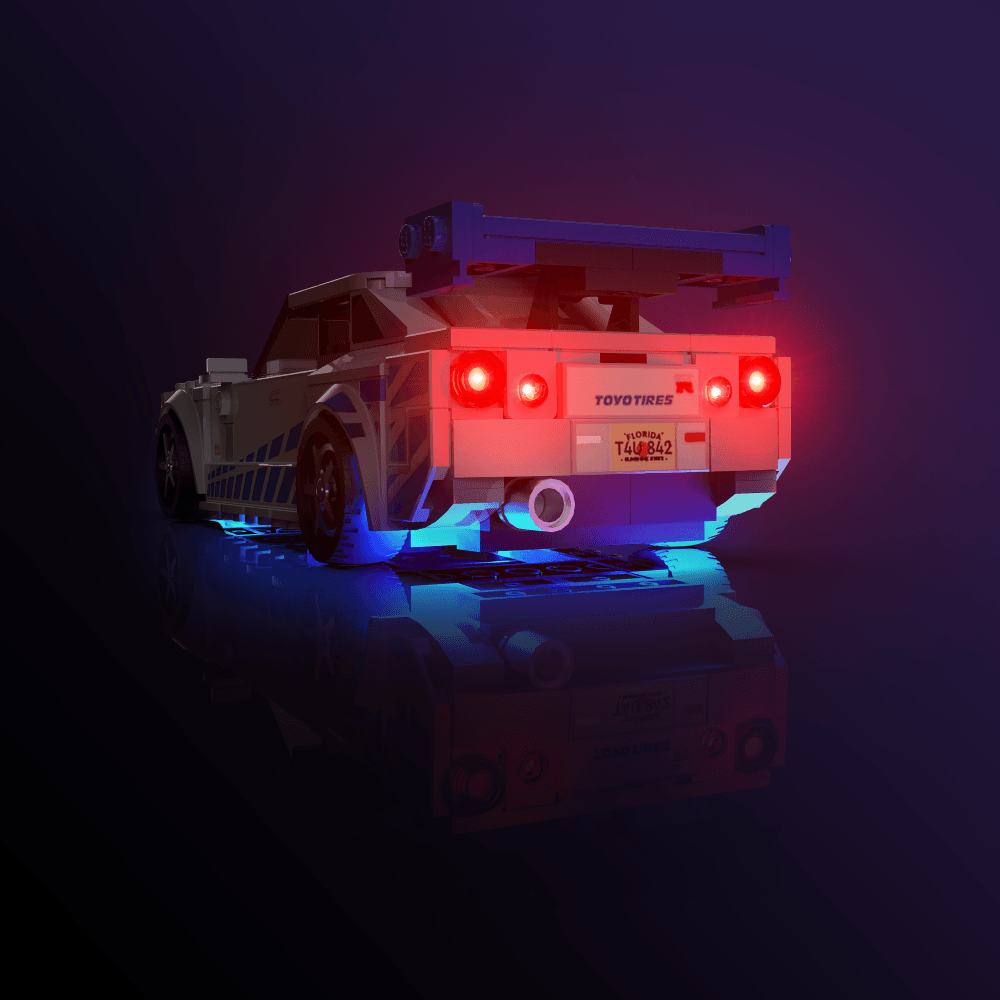 Desktrim™ | Light Kit for LEGO® Speed Champions 2 Fast 2 Furious Nissan Skyline GT-R (R34)