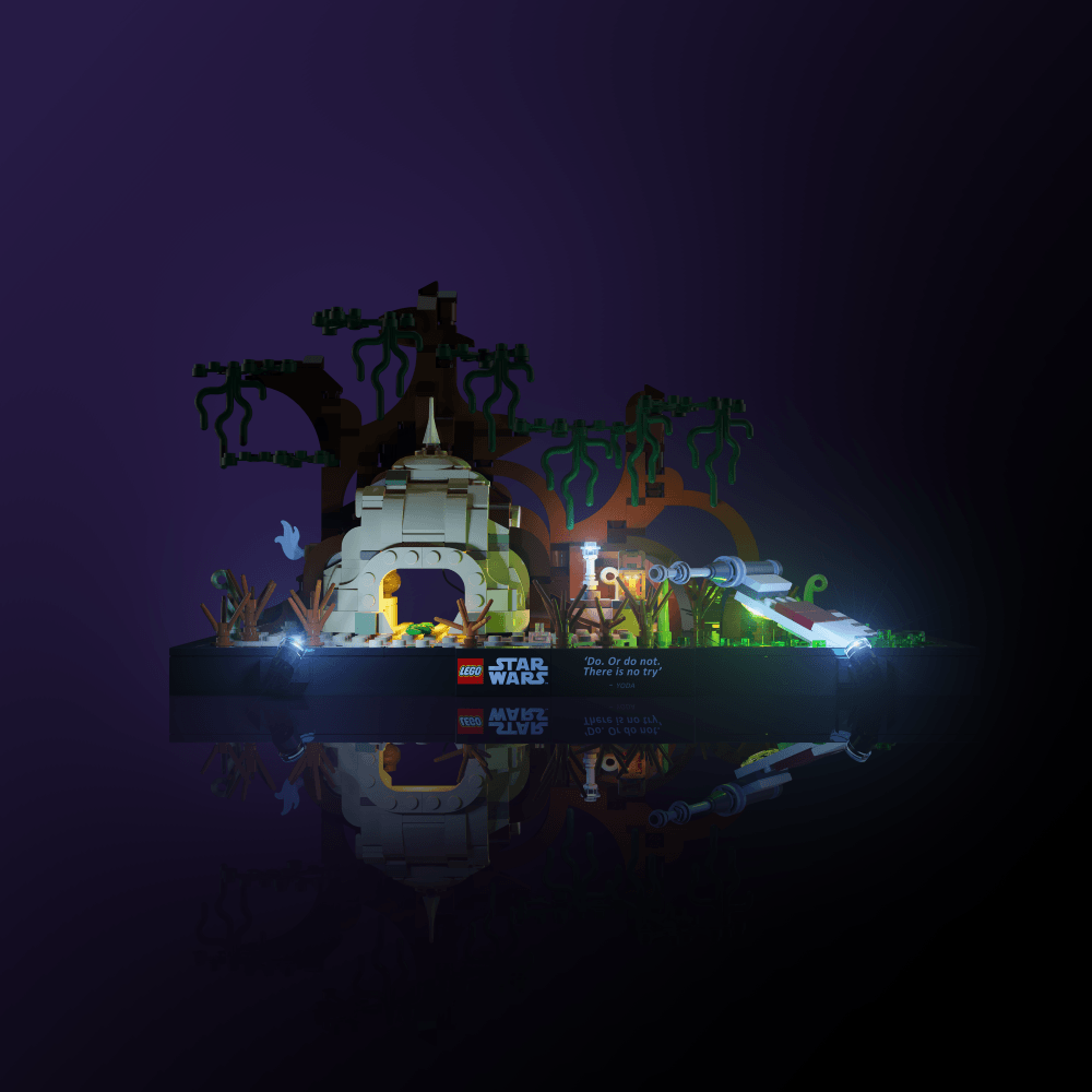 Desktrim™ | Light Kit for LEGO® Star Wars Dagobah Jedi Training Diorama