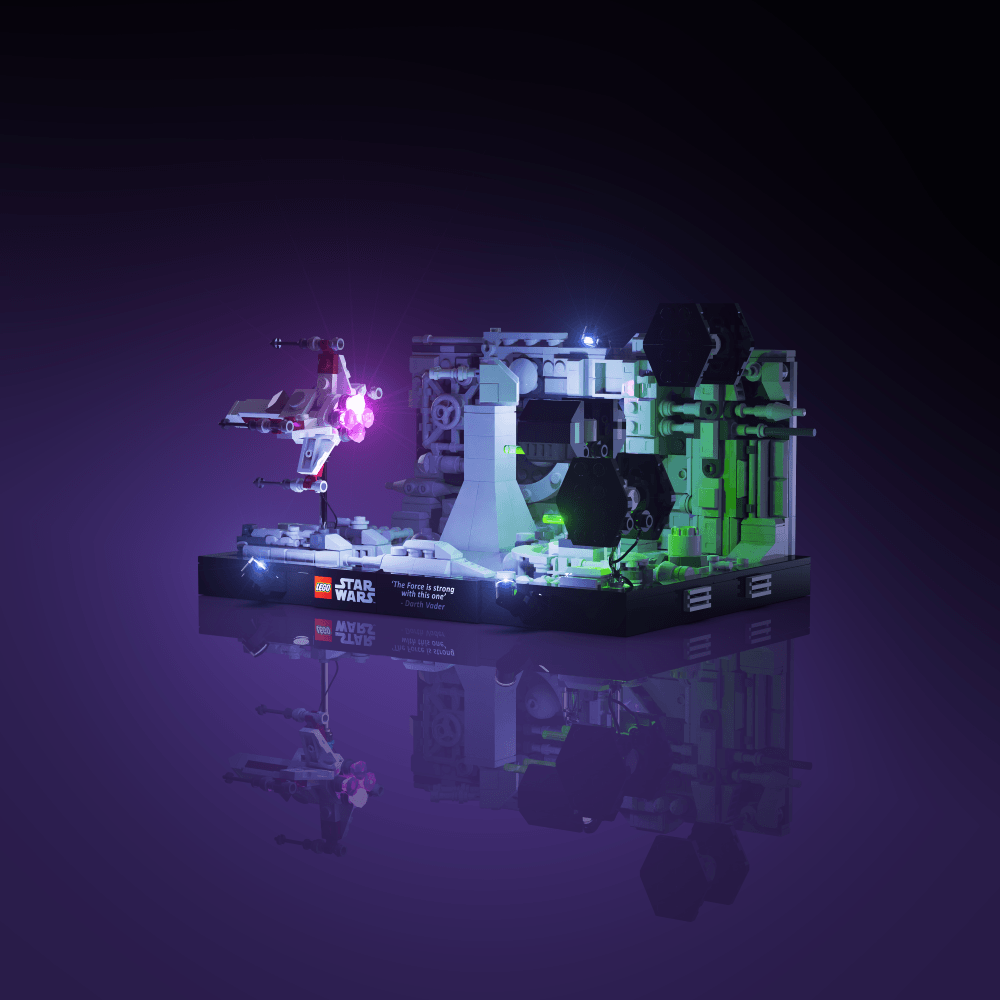 Desktrim™ | Light Kit for LEGO® Star Wars Death Star Trench Run Diorama