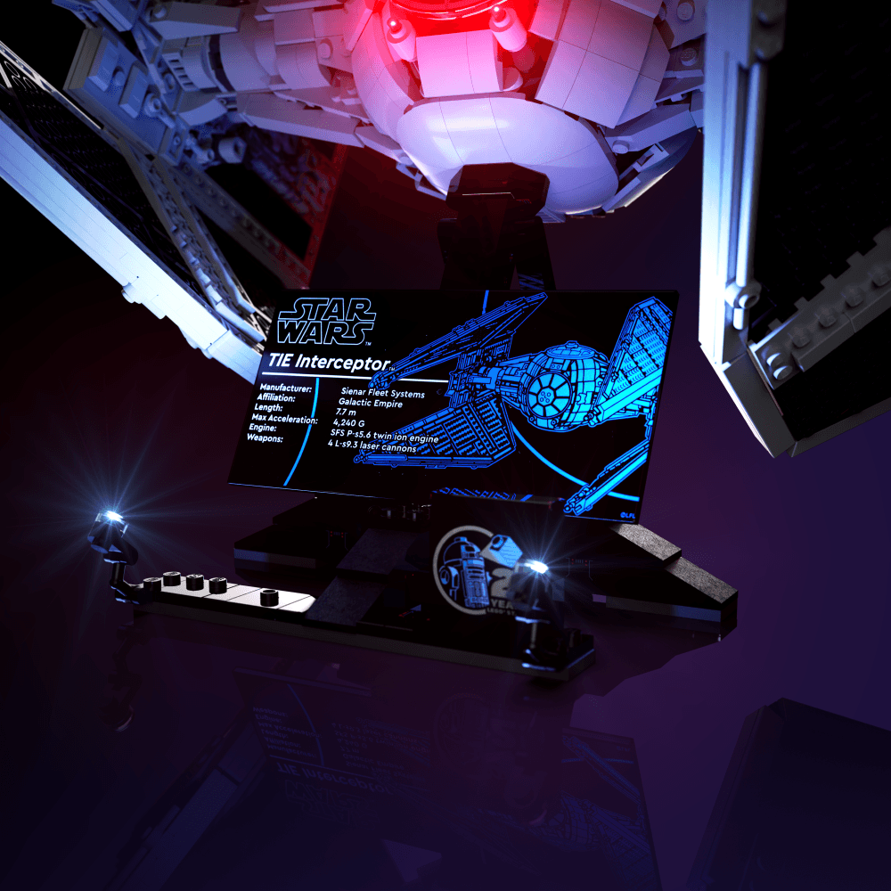 Desktrim™ | Light Kit For LEGO® Star Wars TIE Interceptor