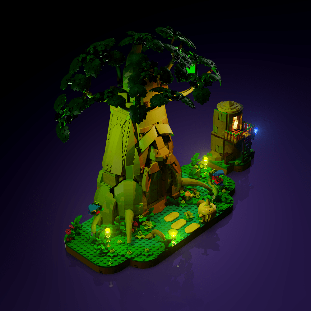 Desktrim™ | Light Kit for LEGO® The Legend of Zelda Great Deku Tree 2-in-1