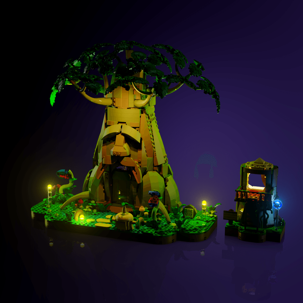 Desktrim™ | Light Kit for LEGO® The Legend of Zelda Great Deku Tree 2-in-1