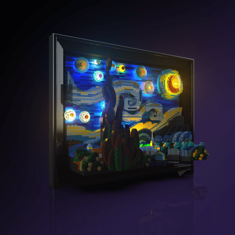 Desktrim™ | Light Kit for LEGO® Vincent van Gogh - The Starry Night
