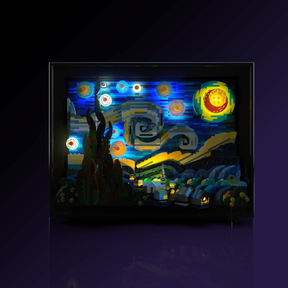 Desktrim™ | Light Kit for LEGO® Vincent van Gogh - The Starry Night