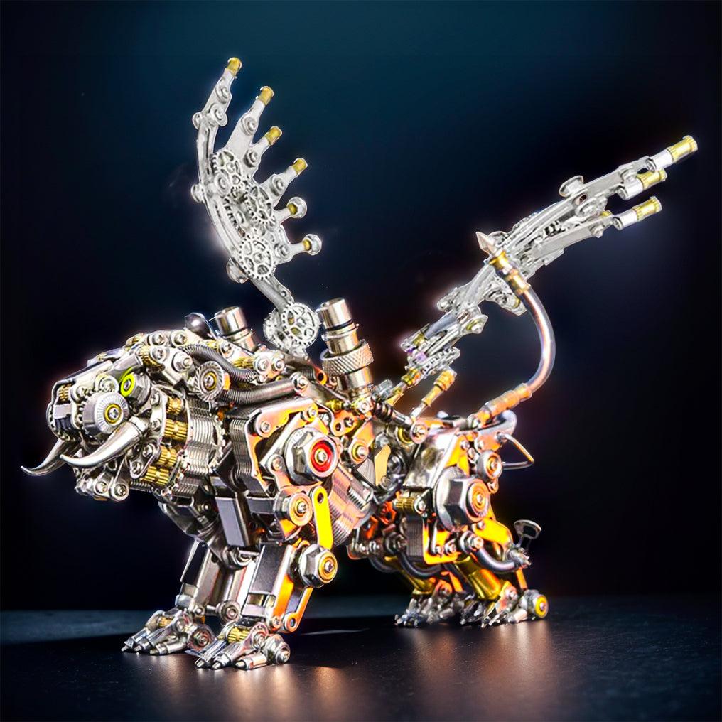 Desktrim™ | Mechanical Winged Tiger 3D Metal Puzzle 700+ Pieces