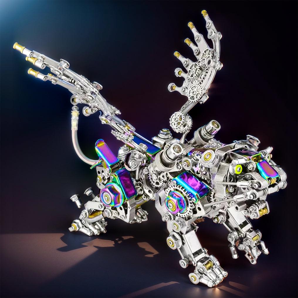 Desktrim™ | Mechanical Winged Tiger 3D Metal Puzzle 700+ Pieces