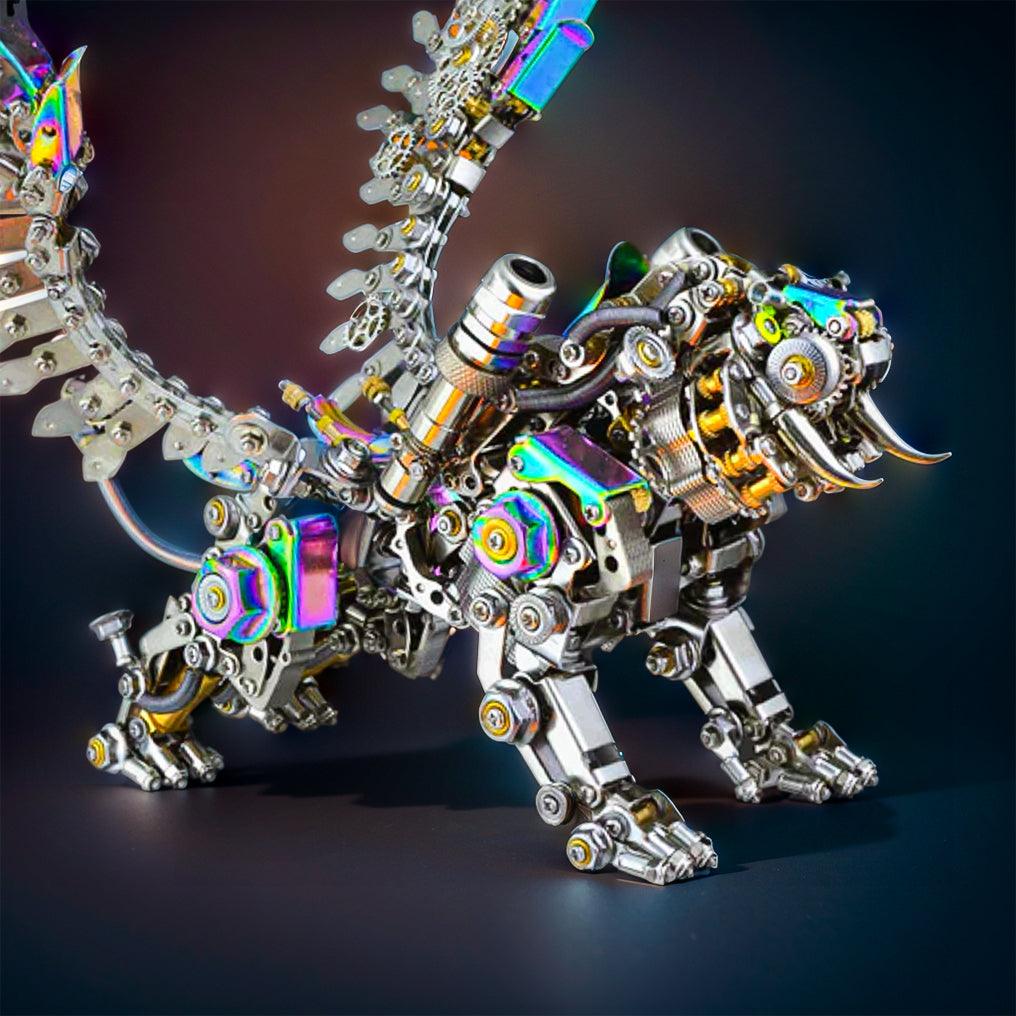 Desktrim™ | Mechanical Winged Tiger 3D Metal Puzzle 700+ Pieces