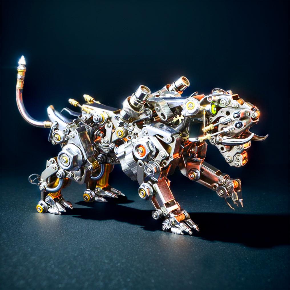 Desktrim™ | Mechanical Winged Tiger 3D Metal Puzzle 700+ Pieces