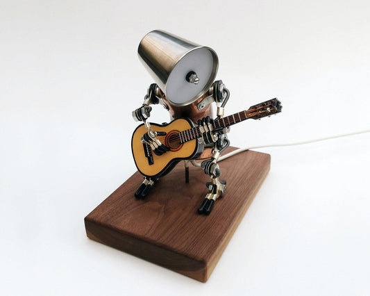 Desktrim™ | DIY 3D Metal Steampunk Hand-Assembled Robot Band Model
