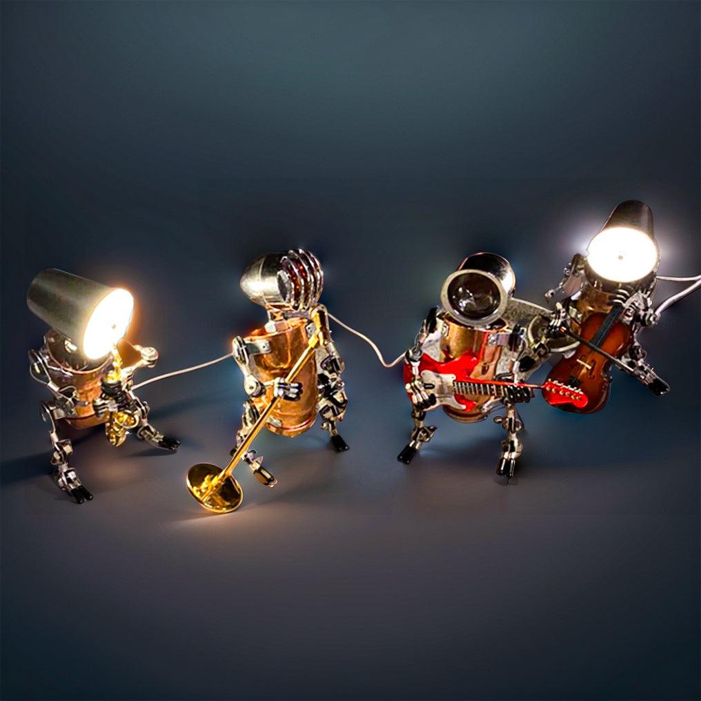 Desktrim™ | DIY 3D Metal Steampunk Hand-Assembled Robot Band Model