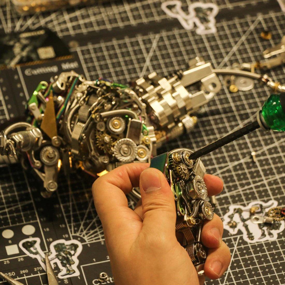 Desktrim™ | DIY 3D Metal Mechanical Bull Animal Model Assembly Kit 1087Pcs