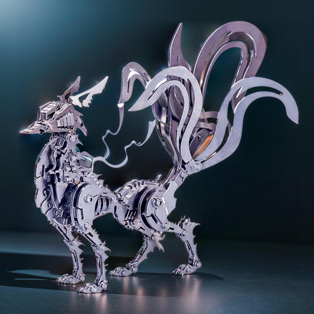 Desktrim™ | DIY 3D Metal Mechanical Nine-tailed Fox Puzzle Model Kit Assembly