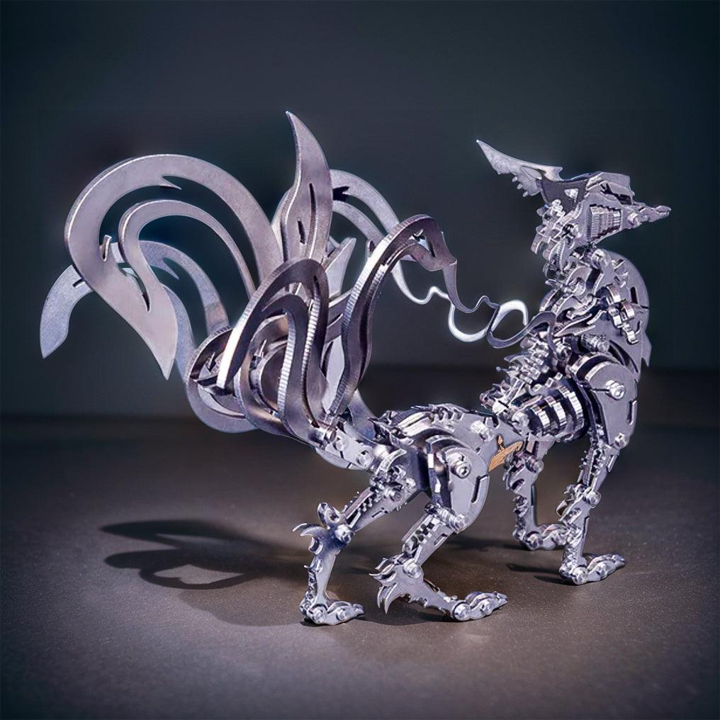 Desktrim™ | DIY 3D Metal Mechanical Nine-tailed Fox Puzzle Model Kit Assembly