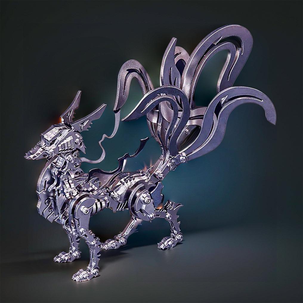 Desktrim™ | DIY 3D Metal Mechanical Nine-tailed Fox Puzzle Model Kit Assembly