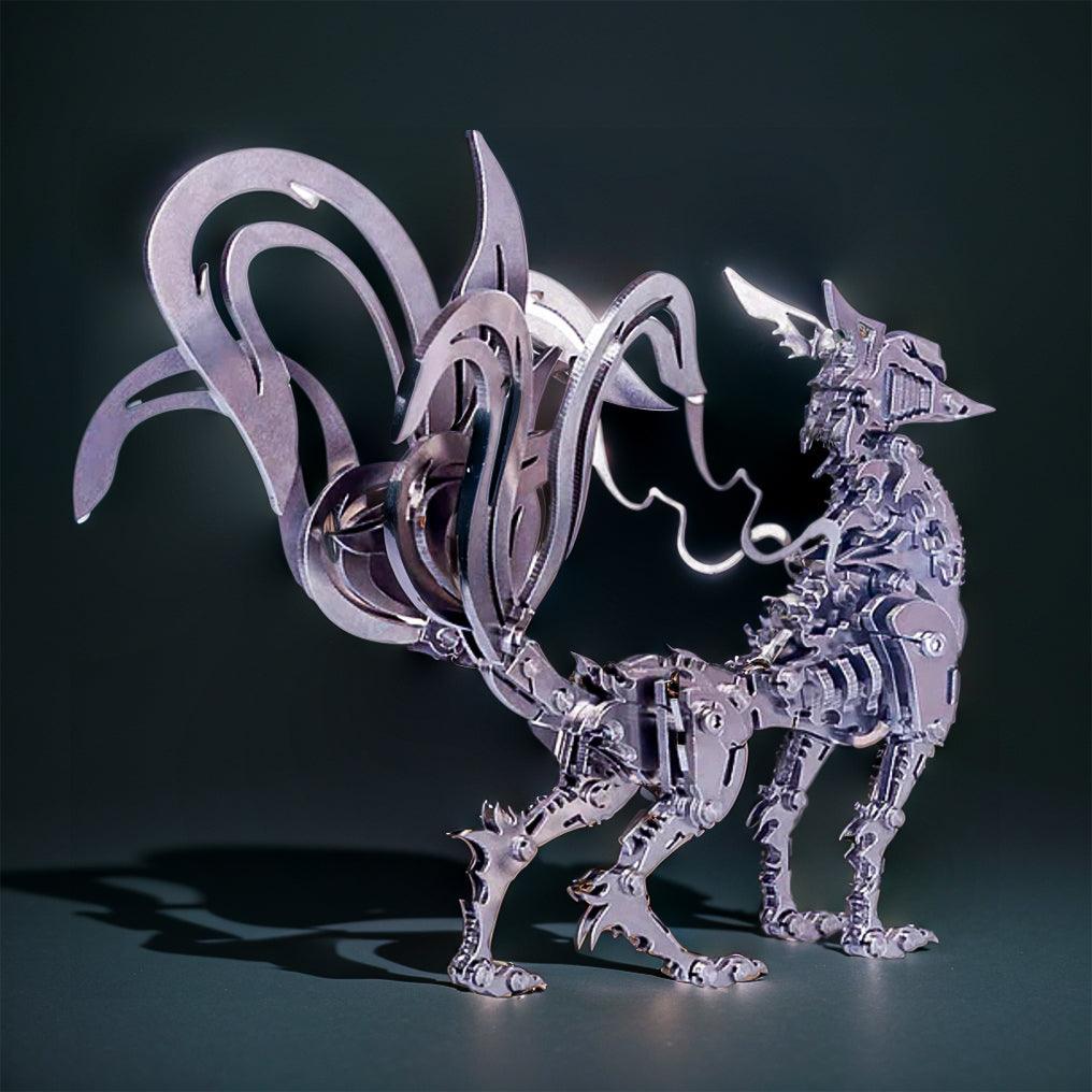 Desktrim™ | DIY 3D Metal Mechanical Nine-tailed Fox Puzzle Model Kit Assembly