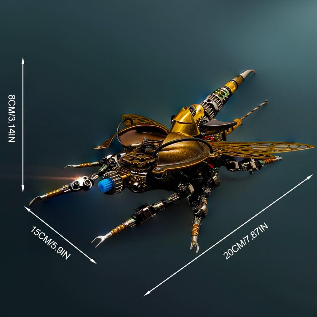Desktrim™ | DIY 3D Metal Mechanical Rotatable Beetle Assembly Puzzle Model Kit