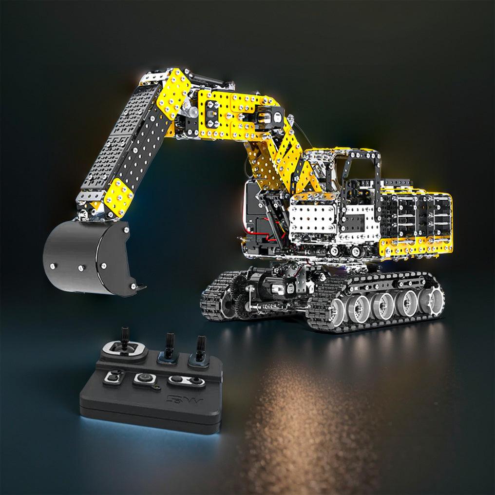 Desktrim™ | Remote Control Metal Excavator 3D Puzzle - 2544 Precision Parts