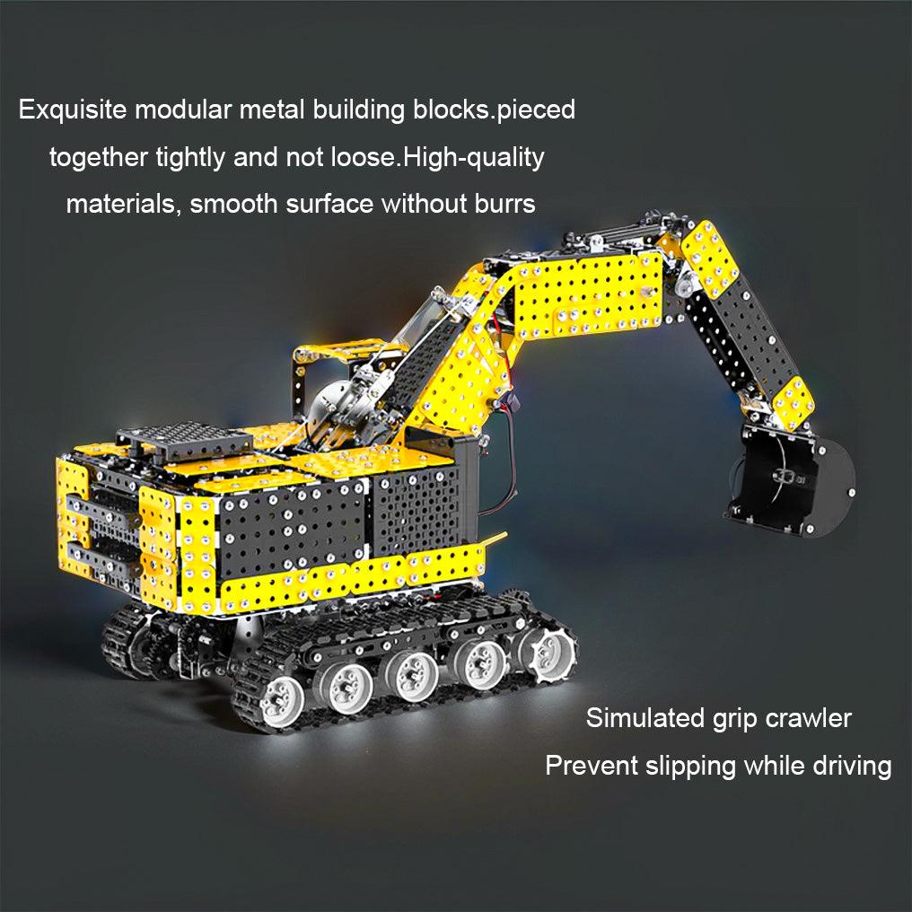 Desktrim™ | Remote Control Metal Excavator 3D Puzzle - 2544 Precision Parts