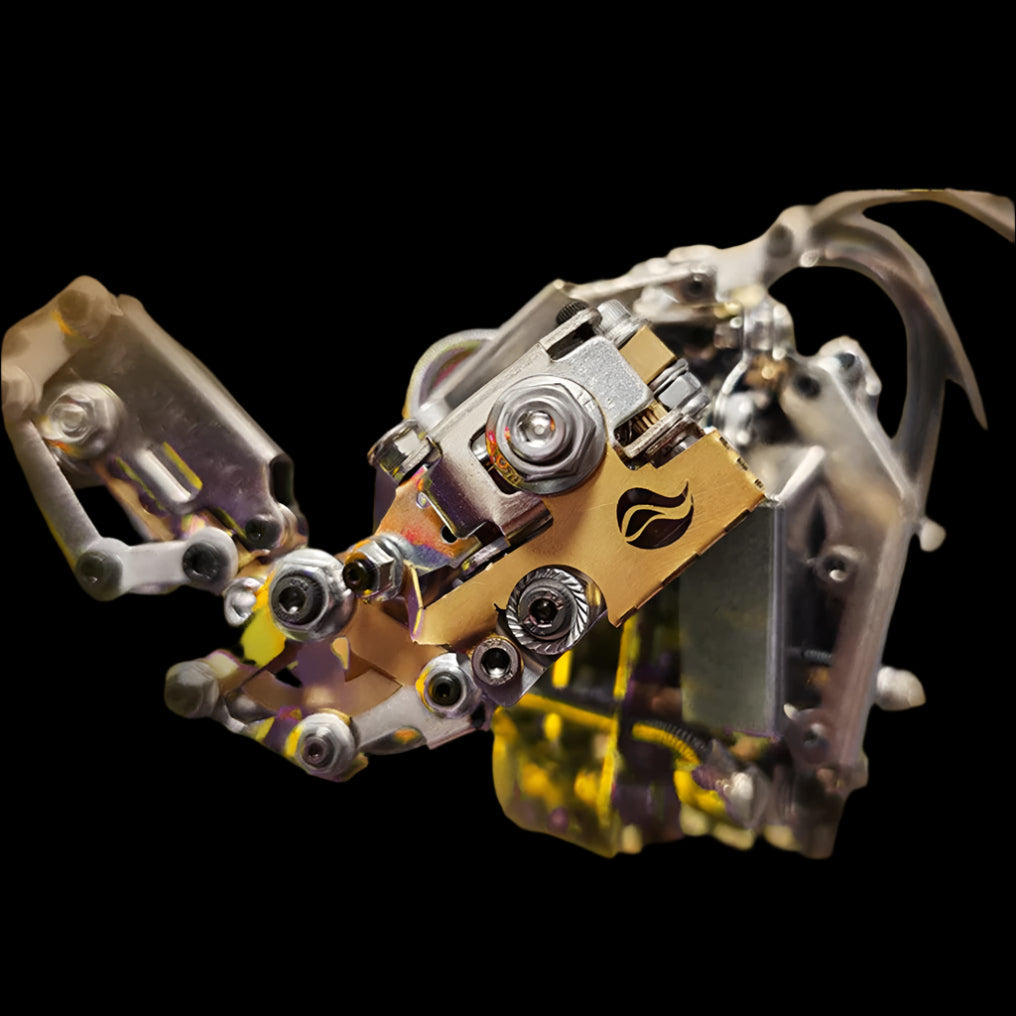 Desktrim™ | DIY 3D Steampunk Protoss Mecha Metal Model With Lights-1020+PCS