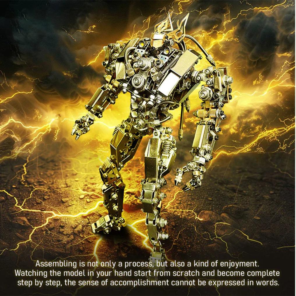 Desktrim™ | DIY 3D Steampunk Protoss Mecha Metal Model With Lights-1020+PCS