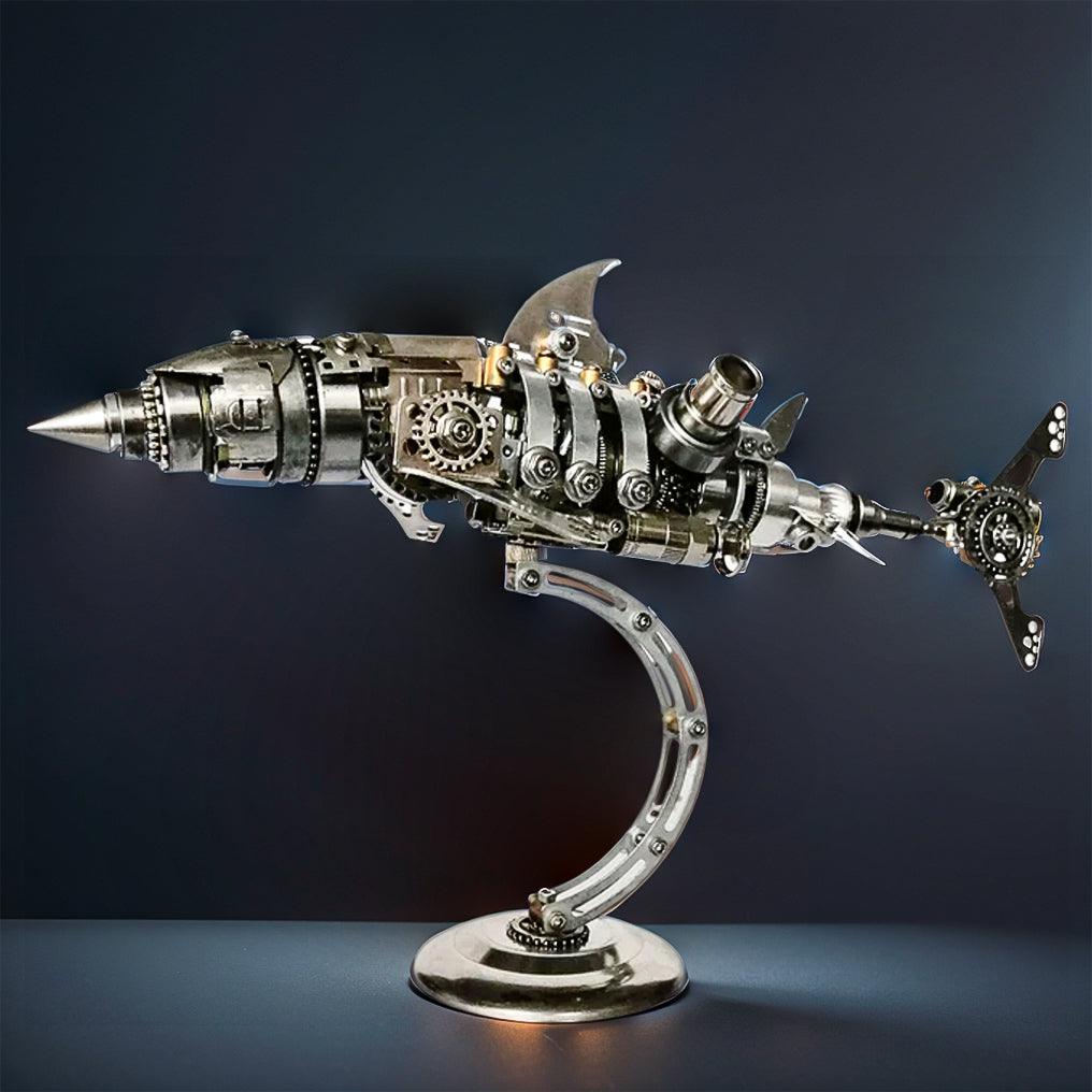 Desktrim™ | DIY 3D Metal Mechanical Shark Puzzle Model Assembly Kit-209PCS