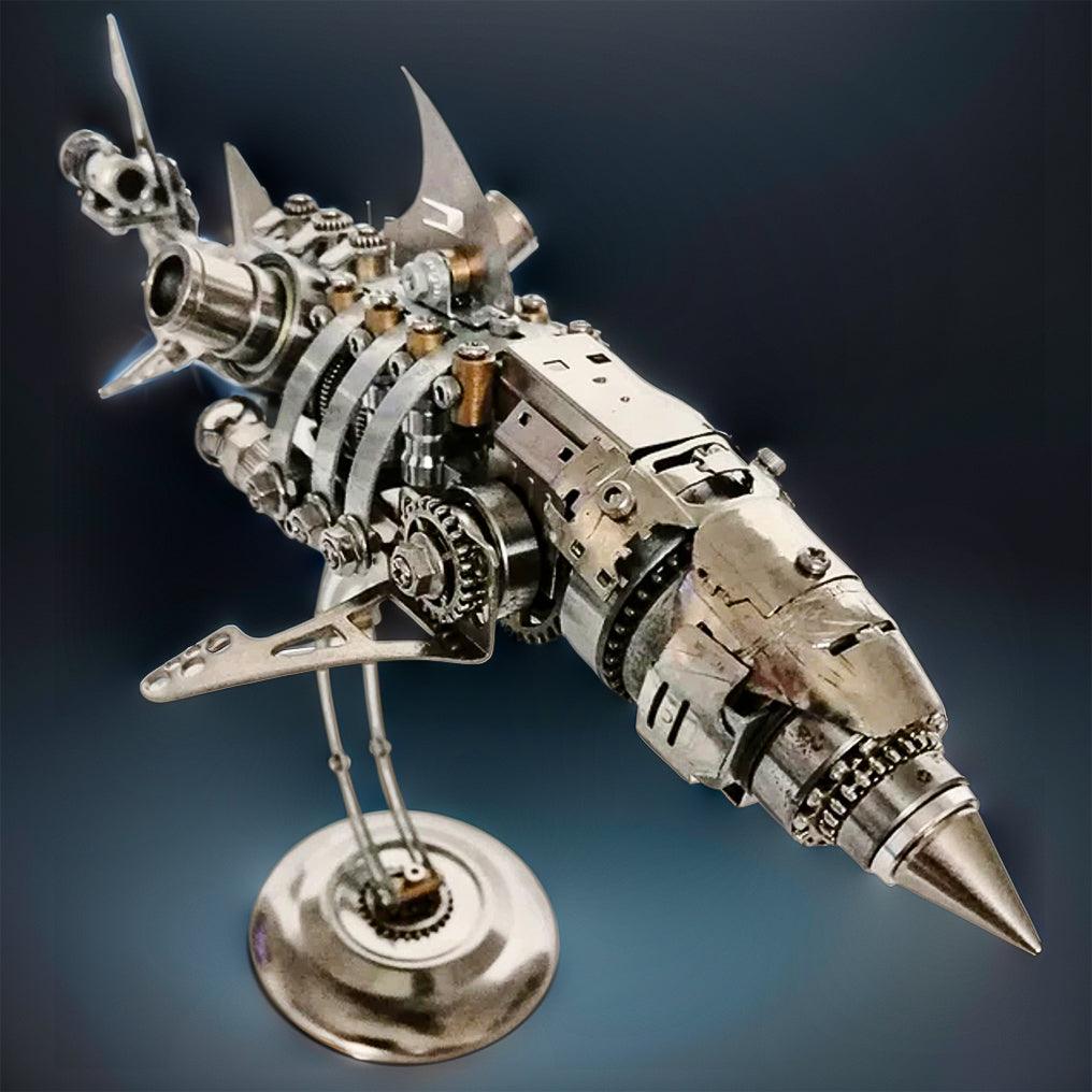 Desktrim™ | DIY 3D Metal Mechanical Shark Puzzle Model Assembly Kit-209PCS
