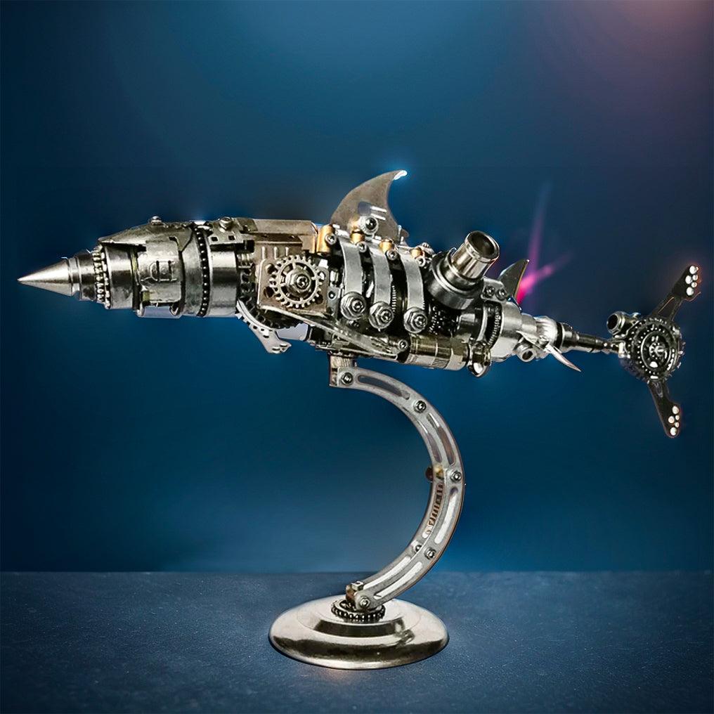 Desktrim™ | DIY 3D Metal Mechanical Shark Puzzle Model Assembly Kit-209PCS
