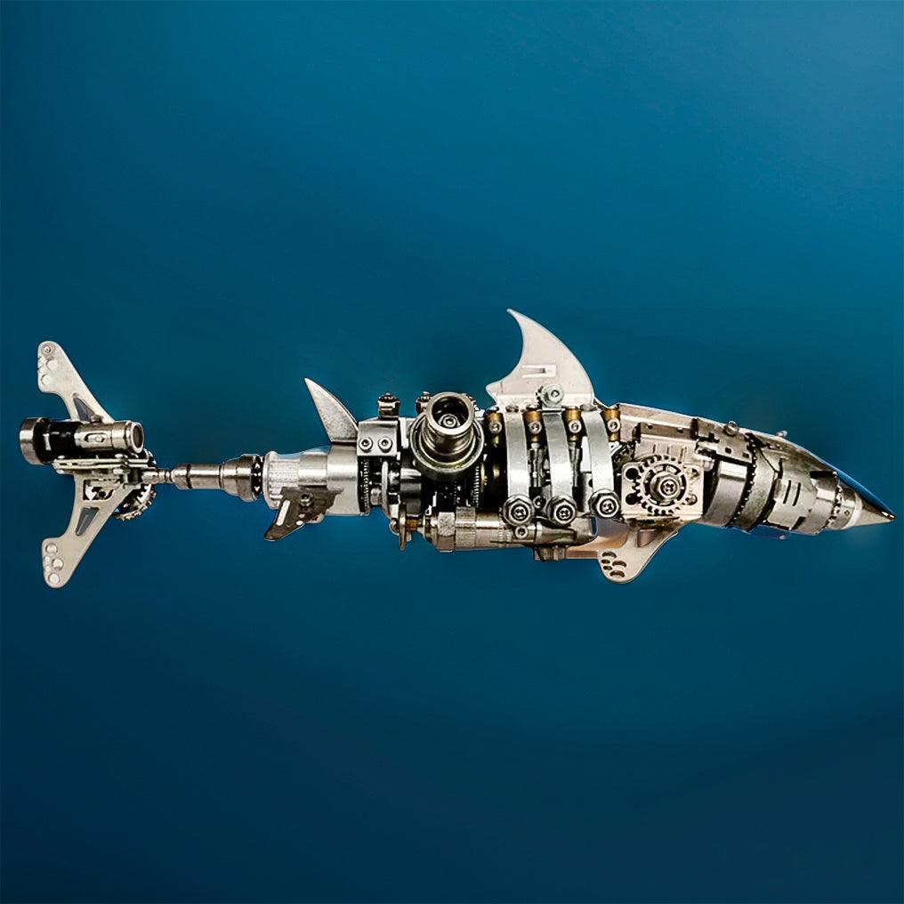 Desktrim™ | DIY 3D Metal Mechanical Shark Puzzle Model Assembly Kit-209PCS