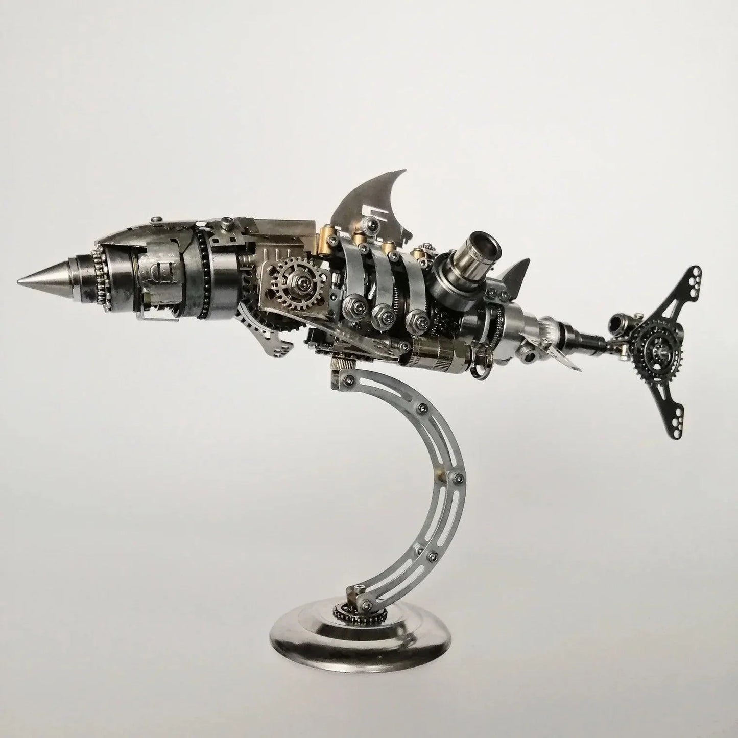 Desktrim™ | DIY 3D Metal Mechanical Shark Puzzle Model Assembly Kit-209PCS