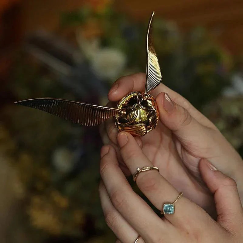 Desktrim™ | Magical Harry Potter Golden Snitch Ring Box