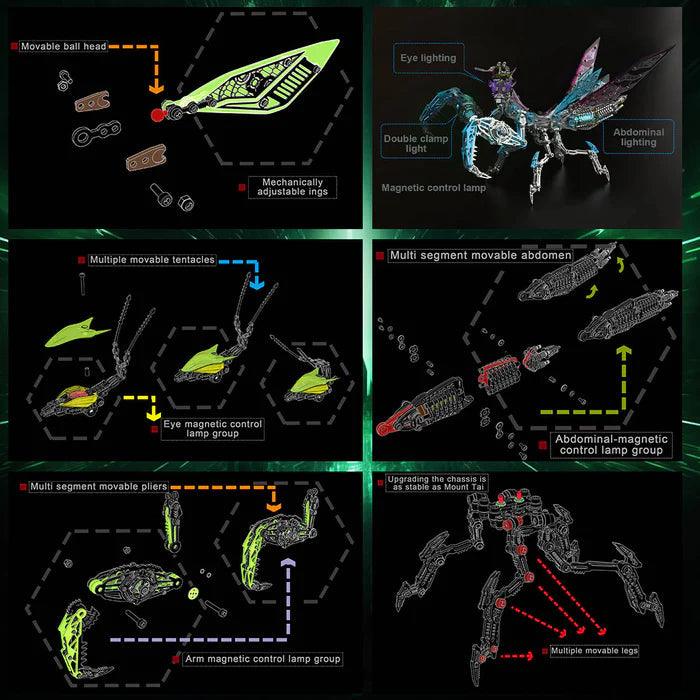 Desktrim™ | Luminous Mantis 3D Metal Mechanical Assembly Kits