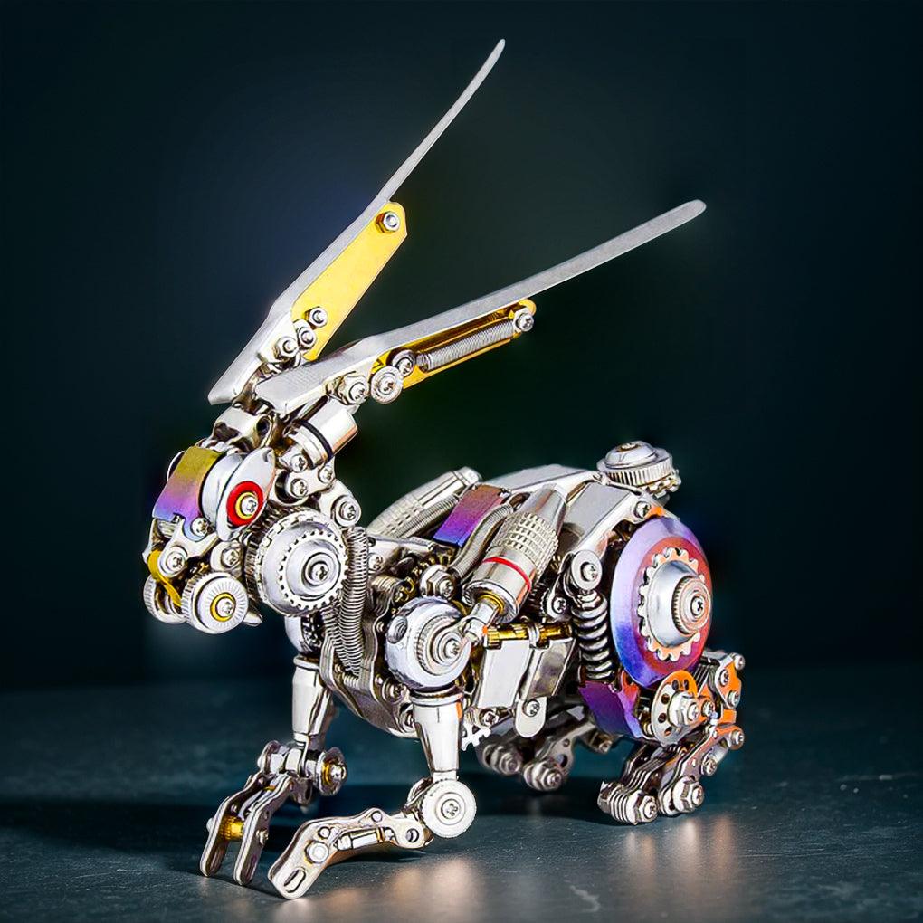 Desktrim™ | GEARSPRING REBEL 3D Metal Punk Mechanical Rabbit Model Kit