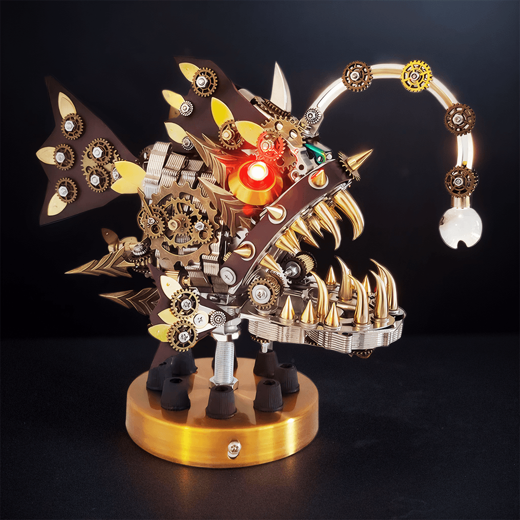 Desktrim™ | DIY 3D Mechanical Anglefish Metal Model Puzzles Building Block Set 1064PCS+