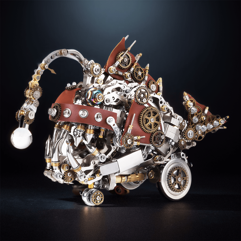 Desktrim™ | DIY 3D Mechanical Anglefish Metal Model Puzzles Building Block Set 1064PCS+