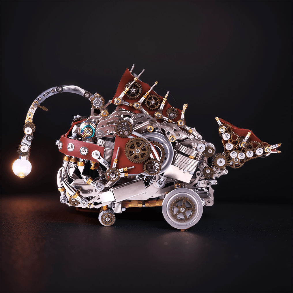 Desktrim™ | DIY 3D Mechanical Anglefish Metal Model Puzzles Building Block Set 1064PCS+
