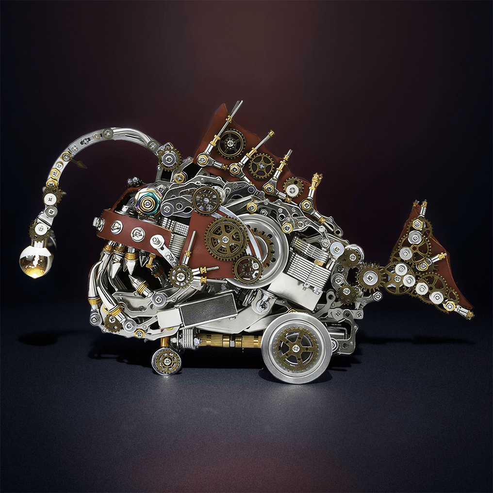 Desktrim™ | DIY 3D Mechanical Anglefish Metal Model Puzzles Building Block Set 1064PCS+