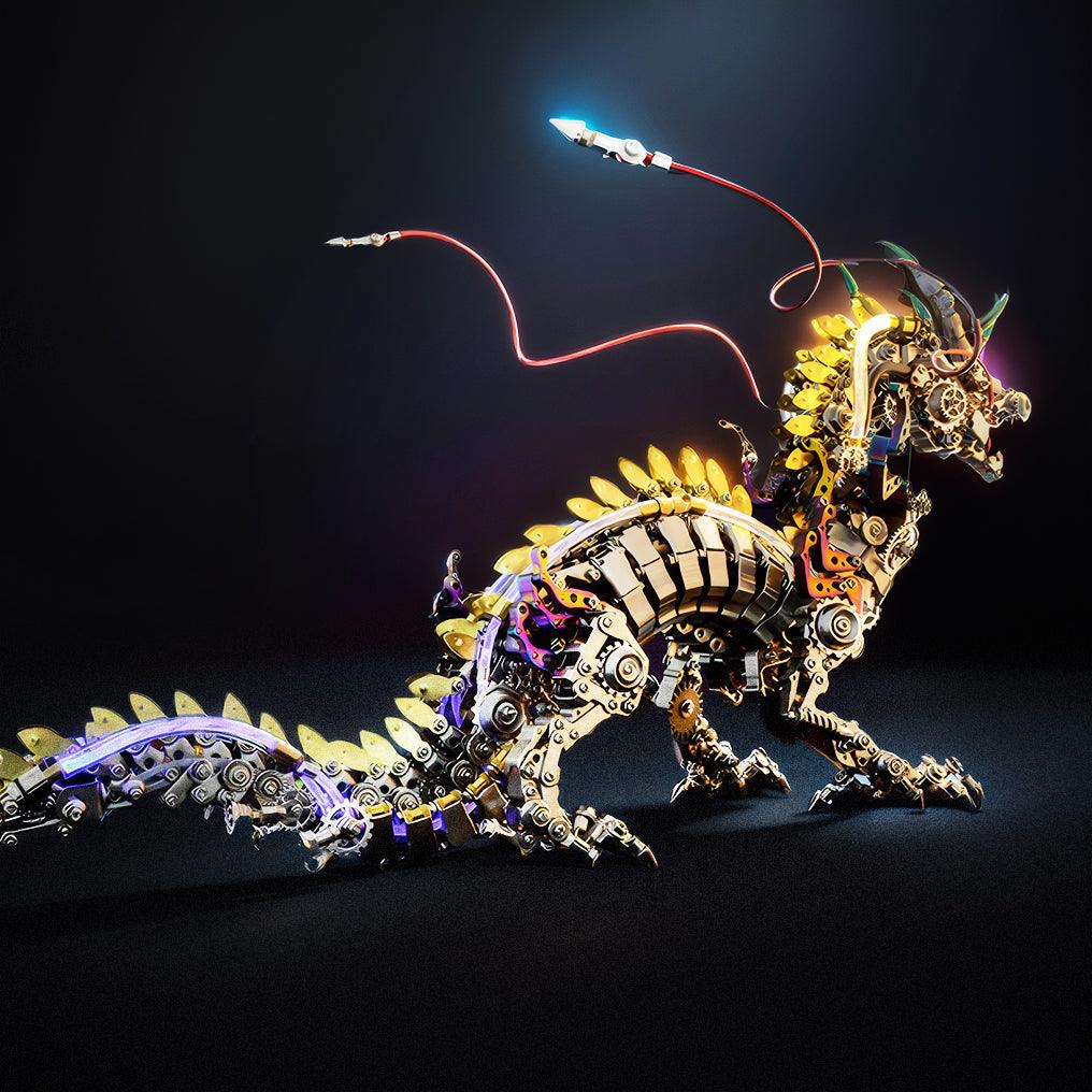 Desktrim™ | Imperial Dragon Master - 3D Metal Mechanical Dragon DIY Assembly Model Kit