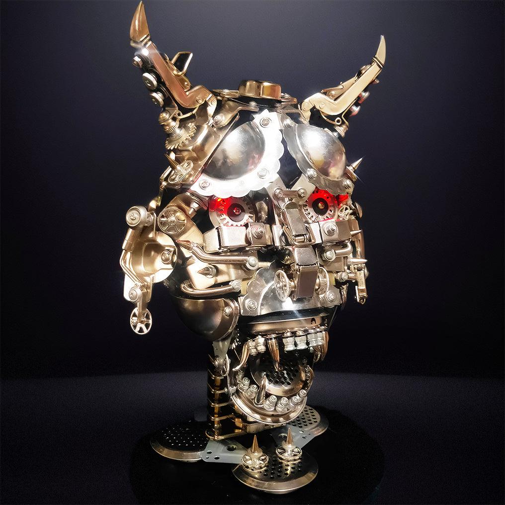 Desktrim™ | DIY 3D Mechanical Punk Hannya Japanese Ghast Mask Metal Puzzles Assembly Model