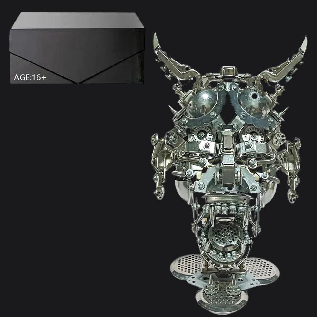 Desktrim™ | DIY 3D Mechanical Punk Hannya Japanese Ghast Mask Metal Puzzles Assembly Model