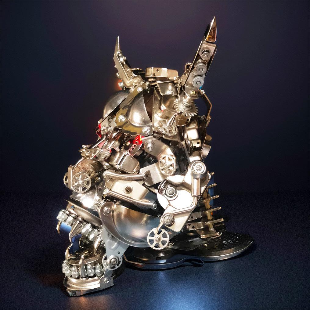 Desktrim™ | DIY 3D Mechanical Punk Hannya Japanese Ghast Mask Metal Puzzles Assembly Model