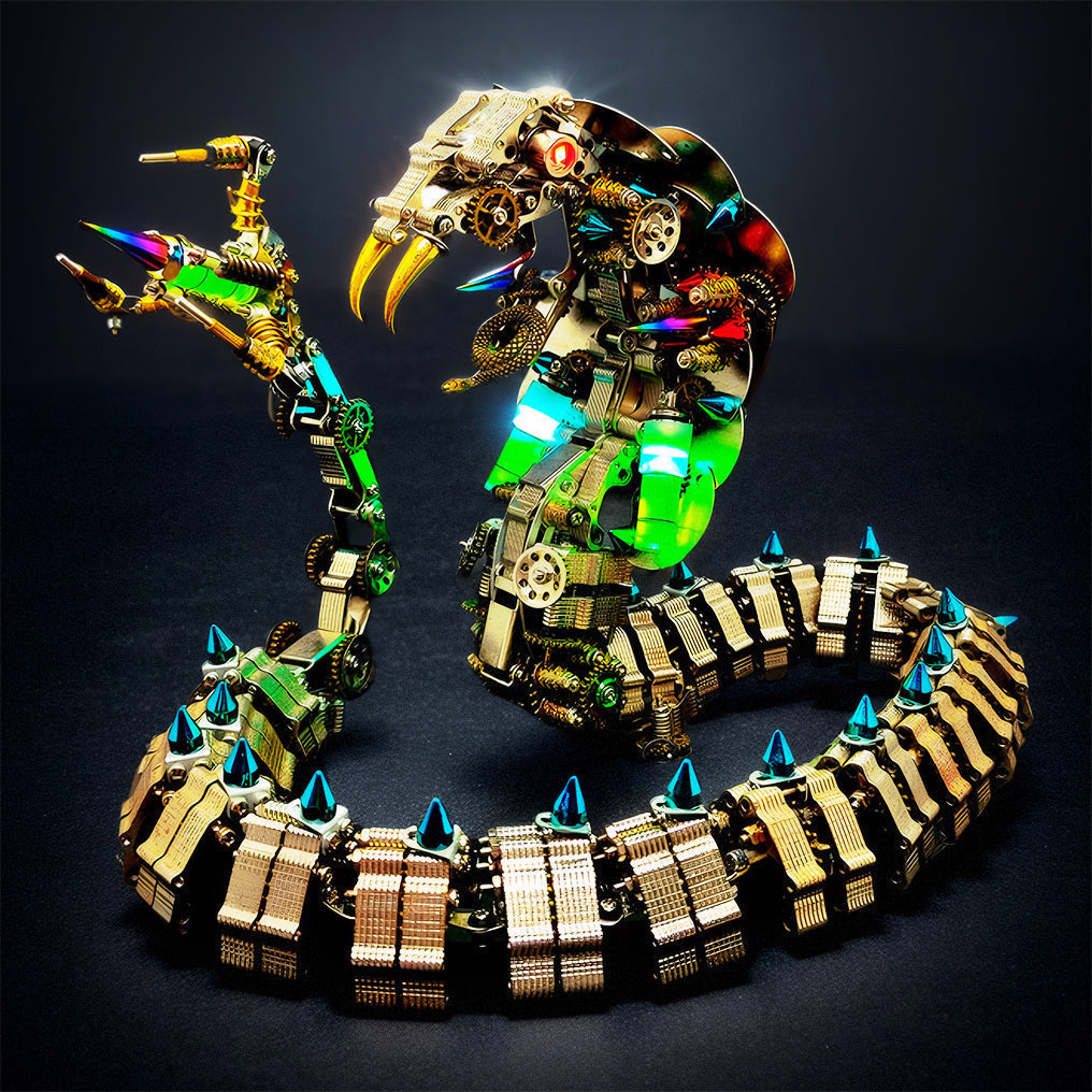 Desktrim™ | Lifelike Mechanical Cobra 3D Metal DIY Model Kit