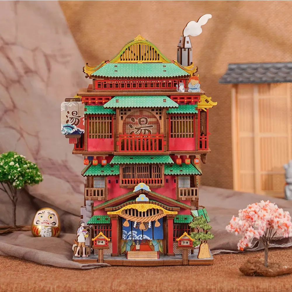 Desktrim™ | 3D Wooden Puzzle Onsen Saga Miniature kit