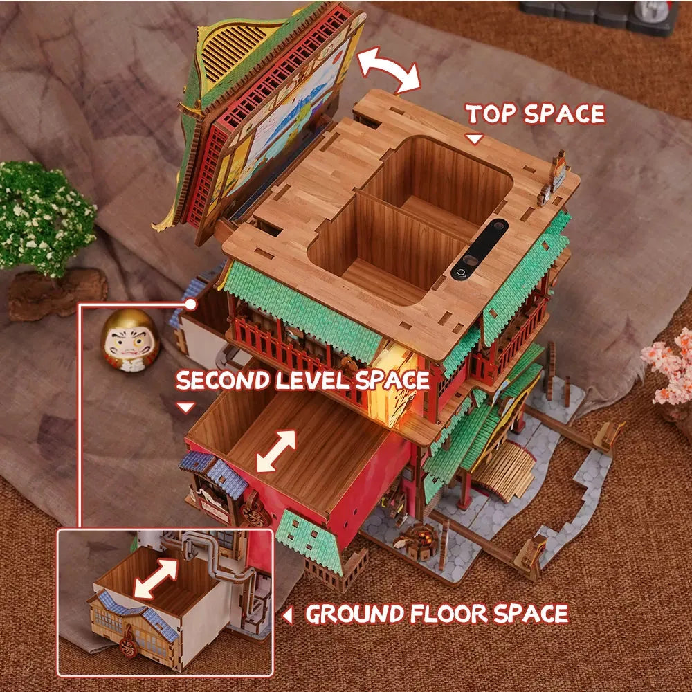 Desktrim™ | 3D Wooden Puzzle Onsen Saga Miniature kit